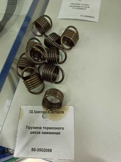 Пружина тормозного диска нажимная