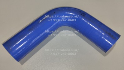 Патрубок силиконовый радиатора верхний D-38 70-1303001 (синий)