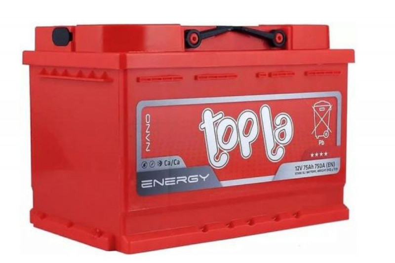 АКБ 6 СТ - 75 Topla Energy R+ — 1